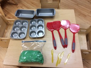 I cooked playdoh and bought some playdoh tools for each classroom.